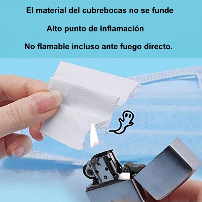 Cubrebocas Con Plieges 3 Capas Con Filtro Protector